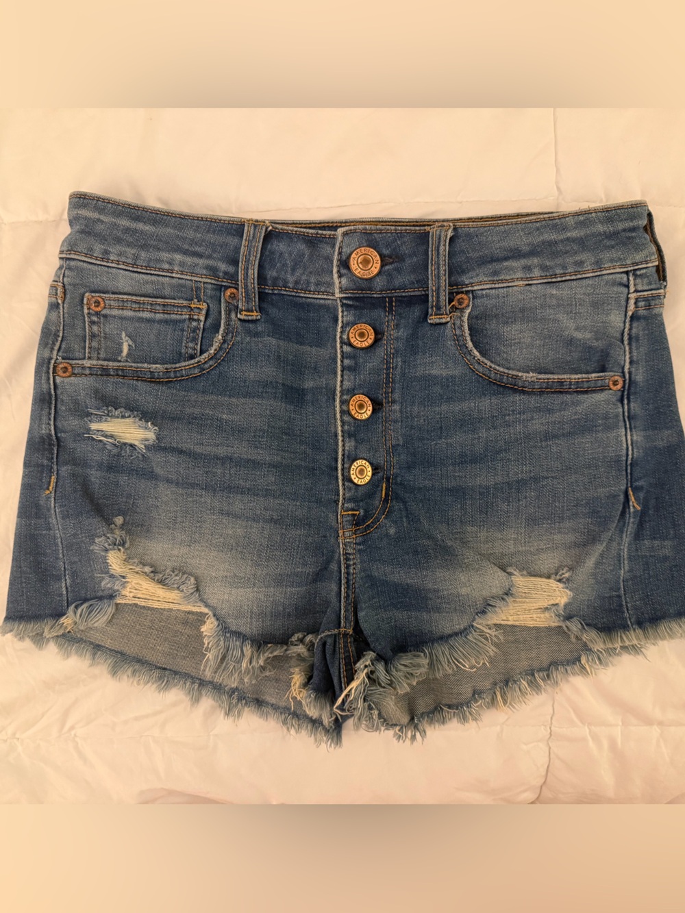 American Eagle Hi-Rise Shortie Shorts Stretch 6